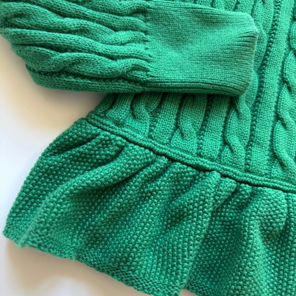 Polo Green Cardigan Sweater - Picture 5 of 9